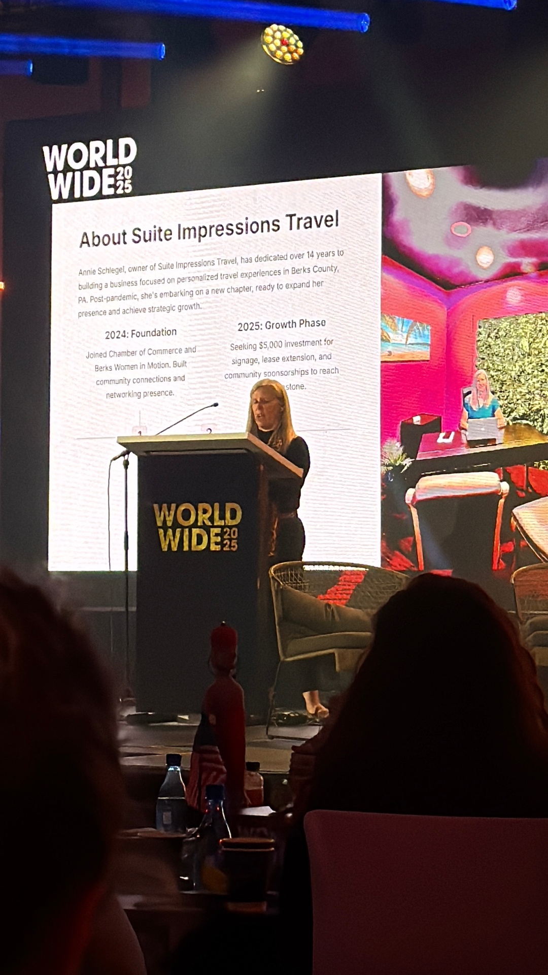 Annie Schlegel presenting at Envoyage Lion's Lair Worldwide Conference South Africa 2025